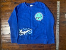 Nike Boys Crew Neck Pullover Sweatshirt 5-6 Years Size 6 Royal Blue New