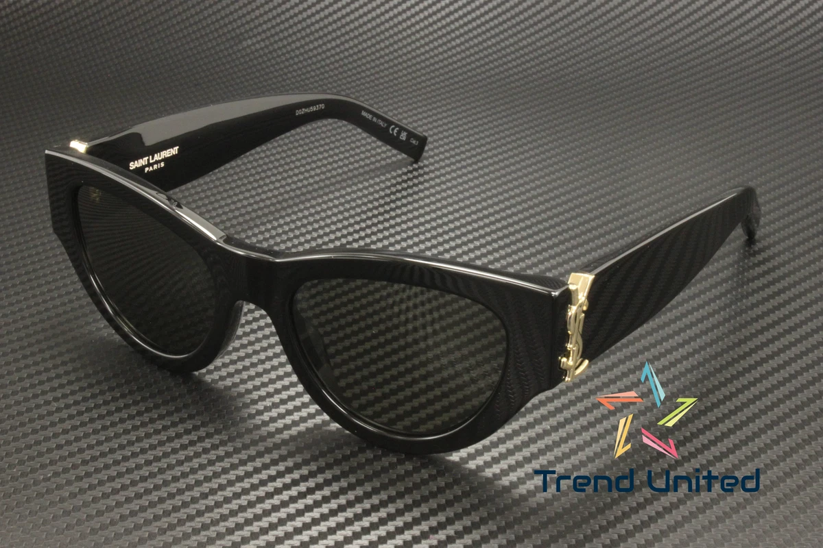 SAINT LAURENT SL M94 001 Cat Eye Acetate Black Grey 53 mm Women