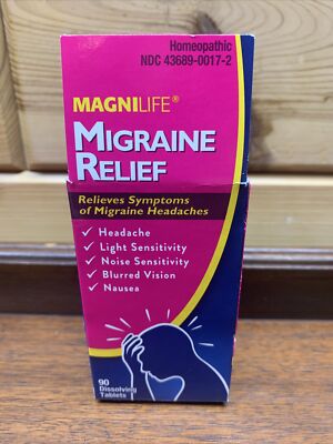 MAGNILIFE Migraine Headache Relief Homeopathic 90 Tablets