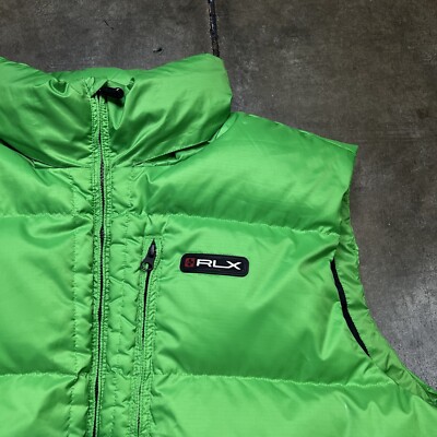 RLX Polo Ralph Lauren Down Nylon Puffer Vest Mens Large RLX Polo Ralph Lauren Down Nylon Puffer Vest Mens Large