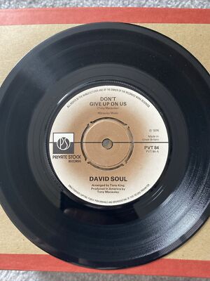 David Soul Don't Give Up on Us / Black Bean Soup 7'' Vinyl 1976