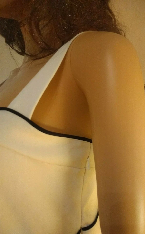 Robe Cache-cache blanche/noire T 42 - Photo 4/4