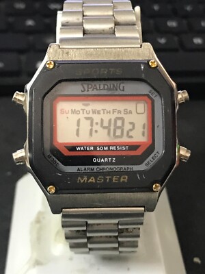 Vintage Spalding 38MM Alarm Chronograph Men
