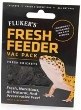 Fluker's Fresh Feeder Vac Pack Reptile Food Crickets 0.7 oz