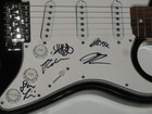 CODE ORANGE SIGNED BLACK ELECTRIC GUITAR JAMI MORGAN REBA MEYERS ALL 5 JSA COA — photo 2