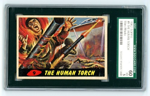 1962 Topps Mars Attacks #9 The Human Torch — SGC (grade unconfirmed)