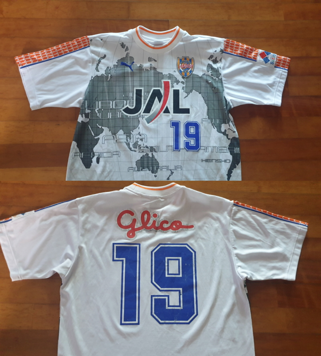 M) SHIMIZU S-PULSE SHIRT JERSEY SOCCER JAPAN FOOTBALL J H AHN