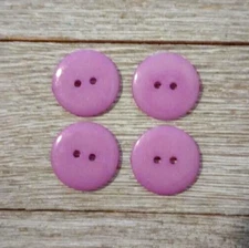 4 Purple Sewing Buttons Crafting Flat Resin 2 Hole 3/4"  20mm 