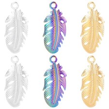 35x15mm Handmade Crafts Leaf Hollow out Alloy Charm Pendant 2pcs