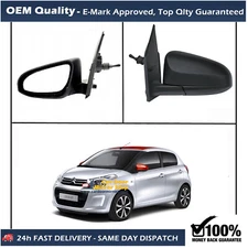 Fits Toyota Aygo 2014-2024 Complete Manual Wing Mirror Unit Left Side.