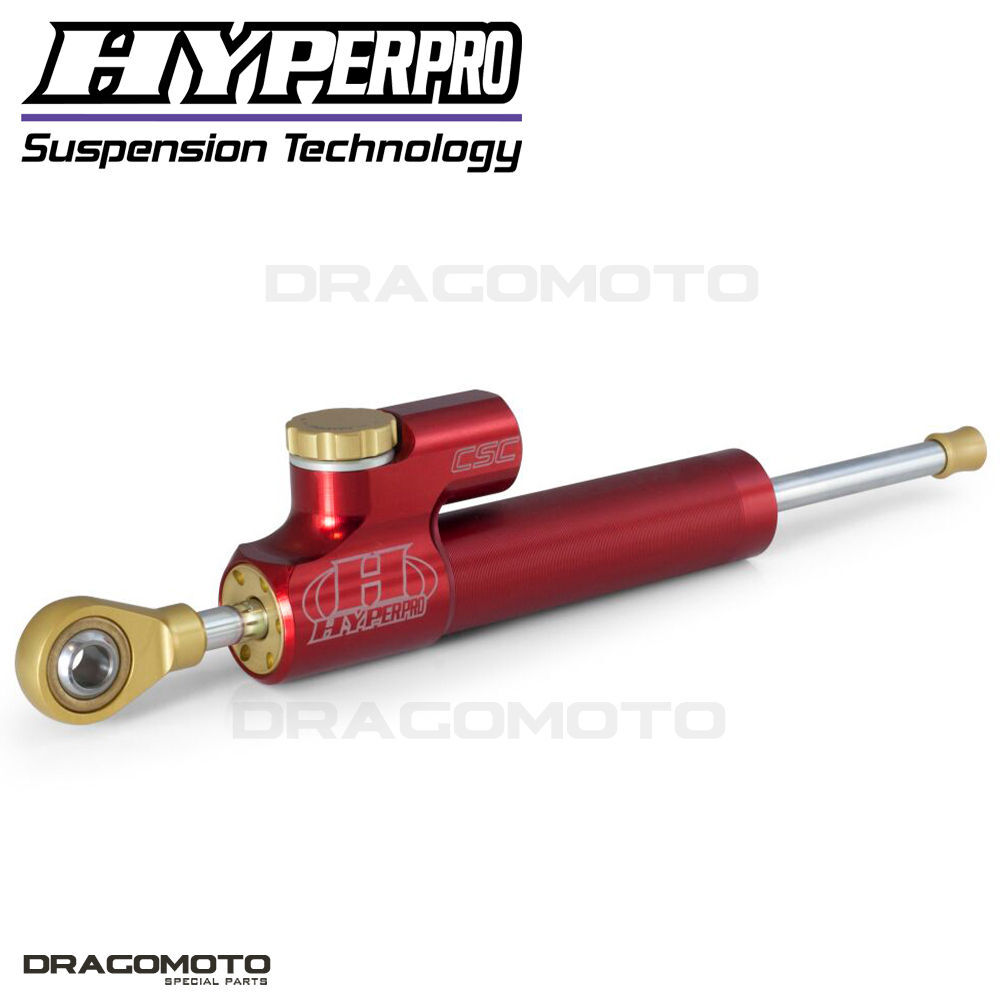 Amortisseur de direction HYPERPRO DS-075R-NP1 noir pour moto racing