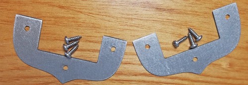 2pc. Stainless Steel Cigar Box Guitar Neck Collars with Screws - VERY durable! - Picture 2 of 2