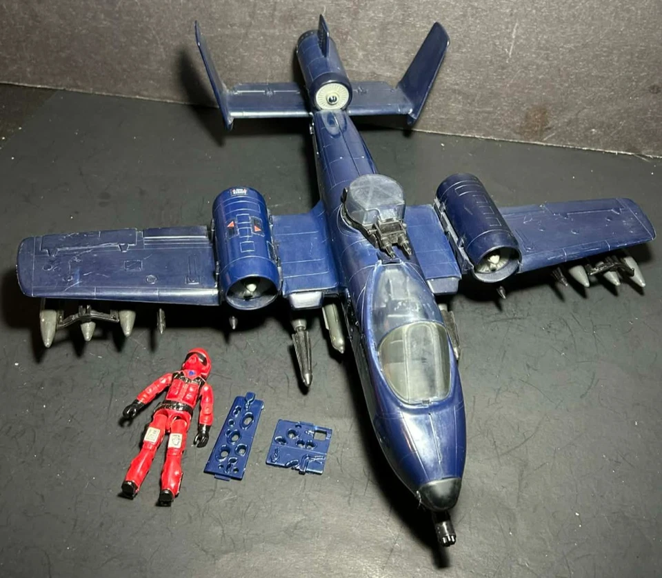 GI Joe Cobra Rattler con Comadreja Salvaje 100% Completo 1984 Jet A-10 Muy Bonito #2 Foto 2 de 4