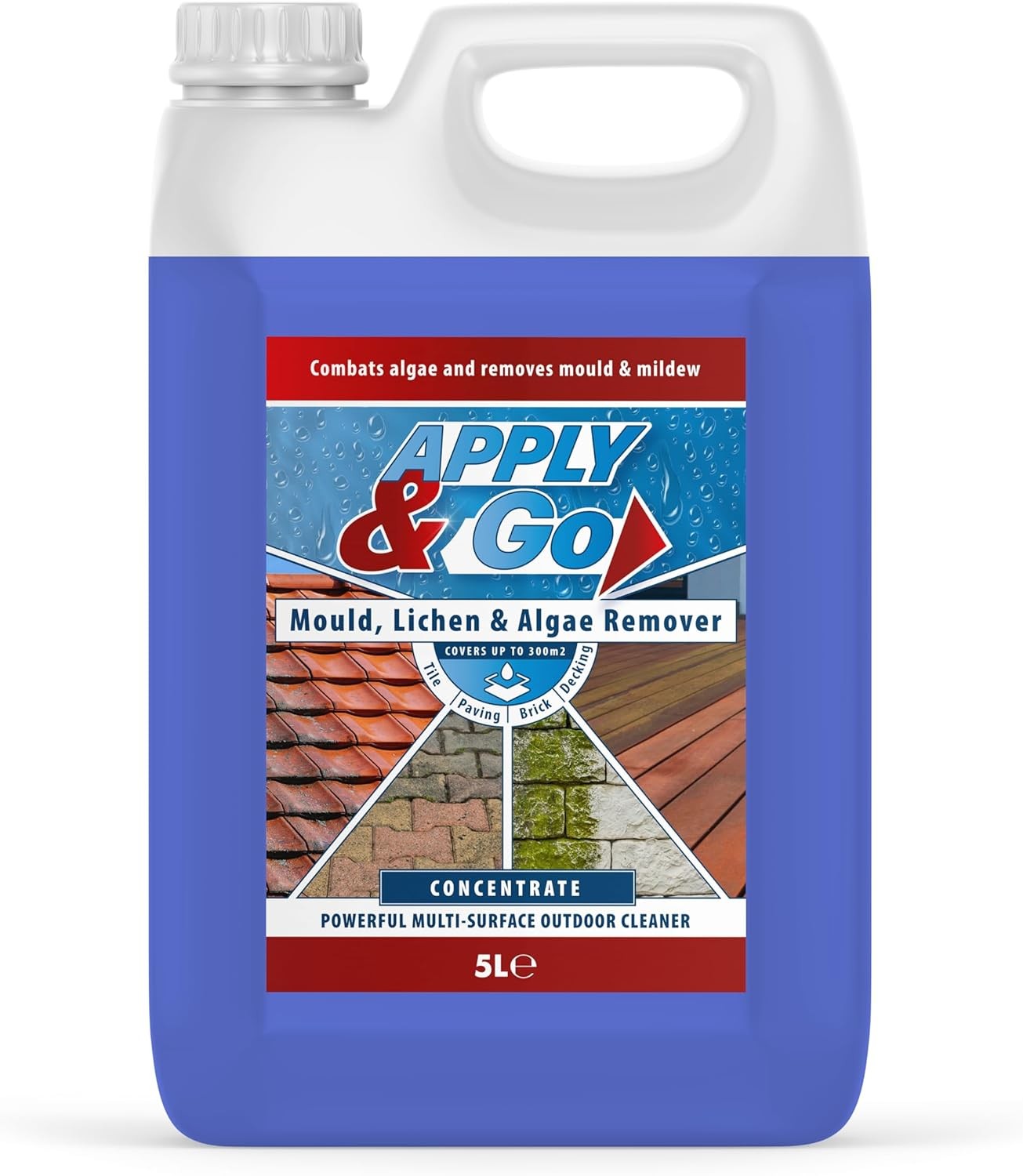 Apply & Go - Path and Patio Cleaner, Concentrated Mould, Mildew, Lichen & Algae