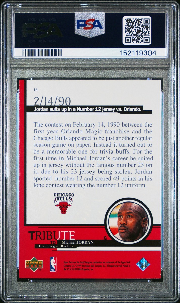 1998-99 Upper Deck Tribute to Michael Jordan - Michael Jordan #16