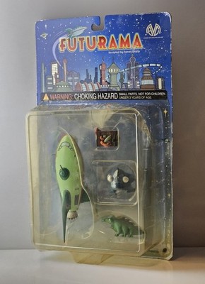 2000 Moore Collectibles Futurama Planet Express Ship Factory Sealed NIP Figures 