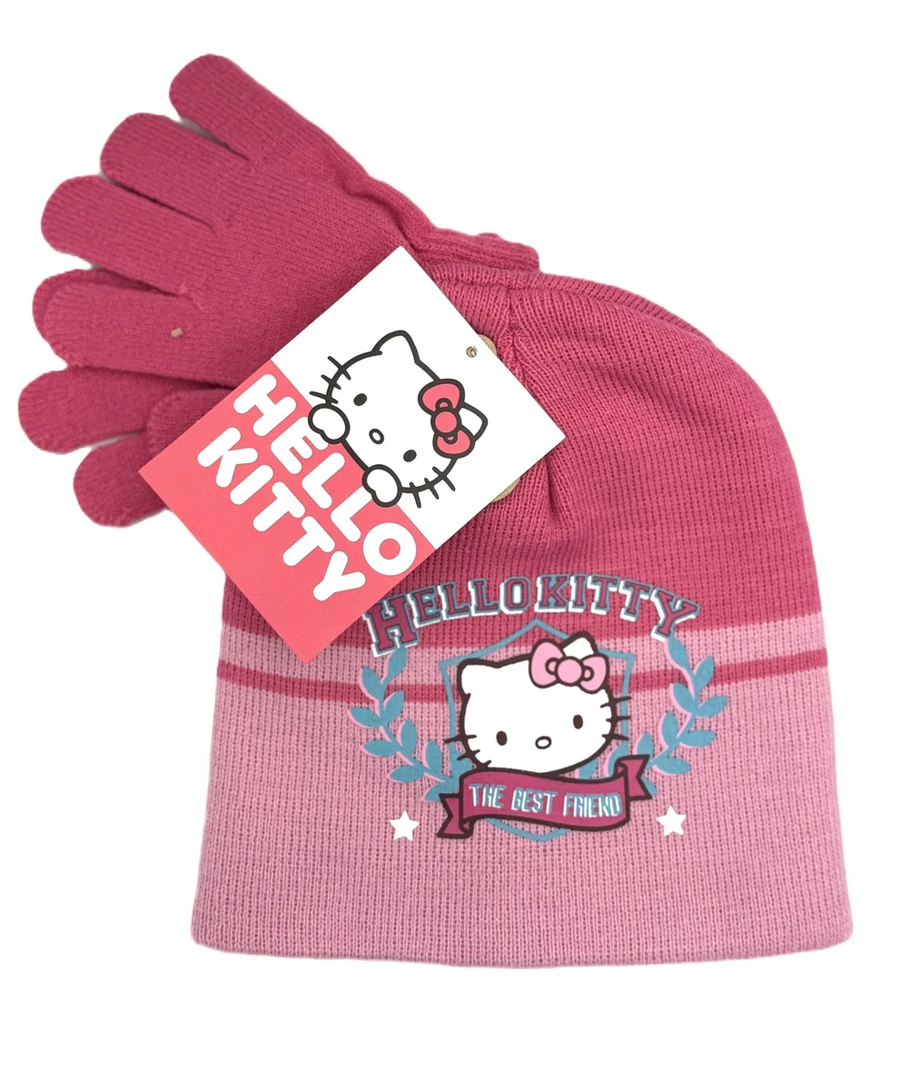 Lot De 2 Casquettes Hello Kitty – Fille 6-7 Ans Color Rose