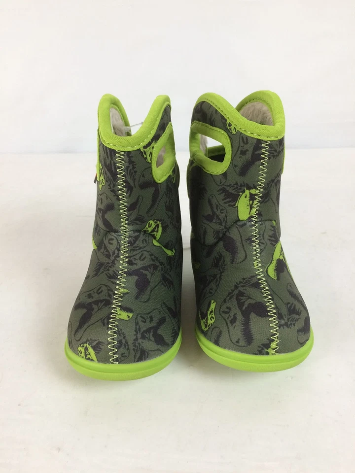 Excellent Bogs Baby Bogs II Cool Dino Botas de Lluvia para Niños Pequeños, Verde Oscuro Mul Foto 2 de 4