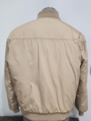 Vintage 80s Catalina Varsity Derby Jacket Size 44 Tan Harrington