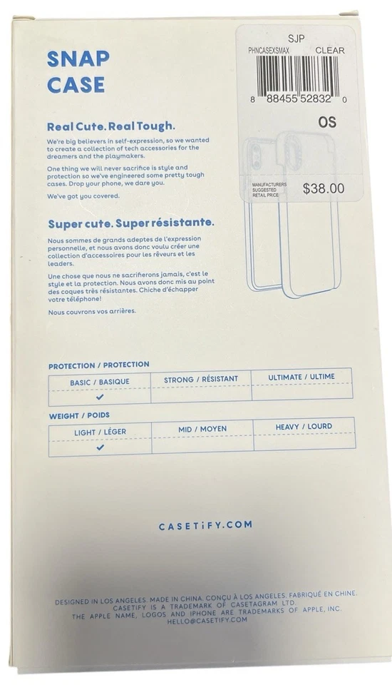 Casetify Snap Case For IPhone XS Max New In Box 38.00 Retail - Image 2 of 2