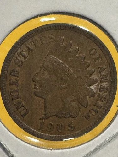 1905 Indian Head Cent Almost Uncirculated AU Coin Beautiful Detail