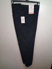 Mens Chaps Size 40X30 Straight Tapered Fit Performance 5 Pocket Pants Black NWT