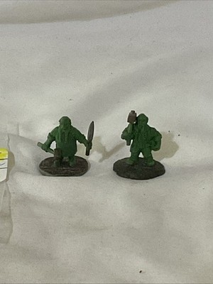 Dwarven Forge 2 Dwarves Blacksmith & Adventurer Dwarf Green Original Sculpt