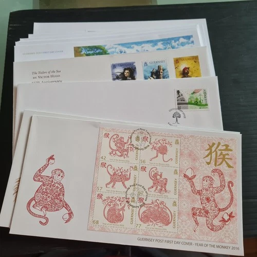 GUERNSEY 2016 TO 2017 17  FIRST DAY COVERS