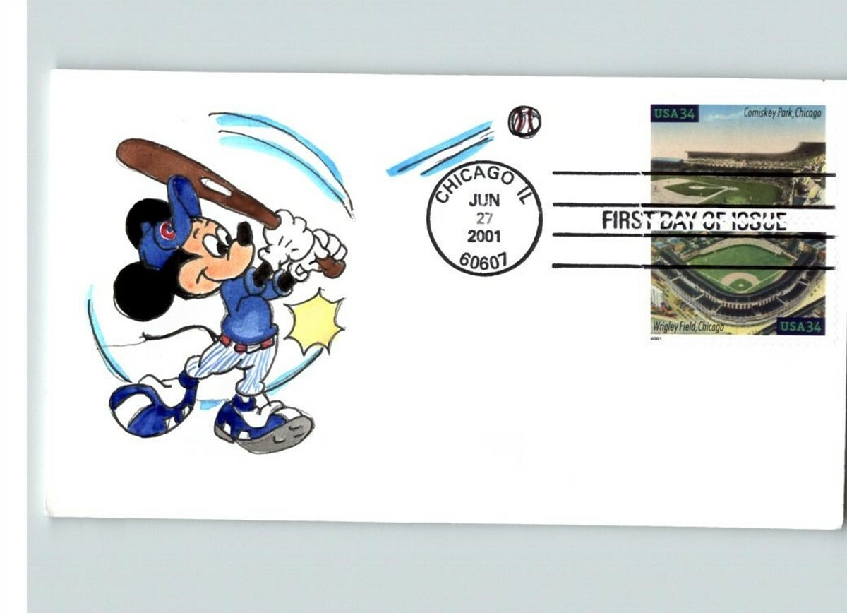 ミッキー　1 Disney's MICKEY MOUSE, Hand Painted # 1 of 1, COMISKEY PARK