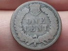1886 Indian Head Cent Penny, Variety 1, Var 1, T1, Type 1- Good Details
