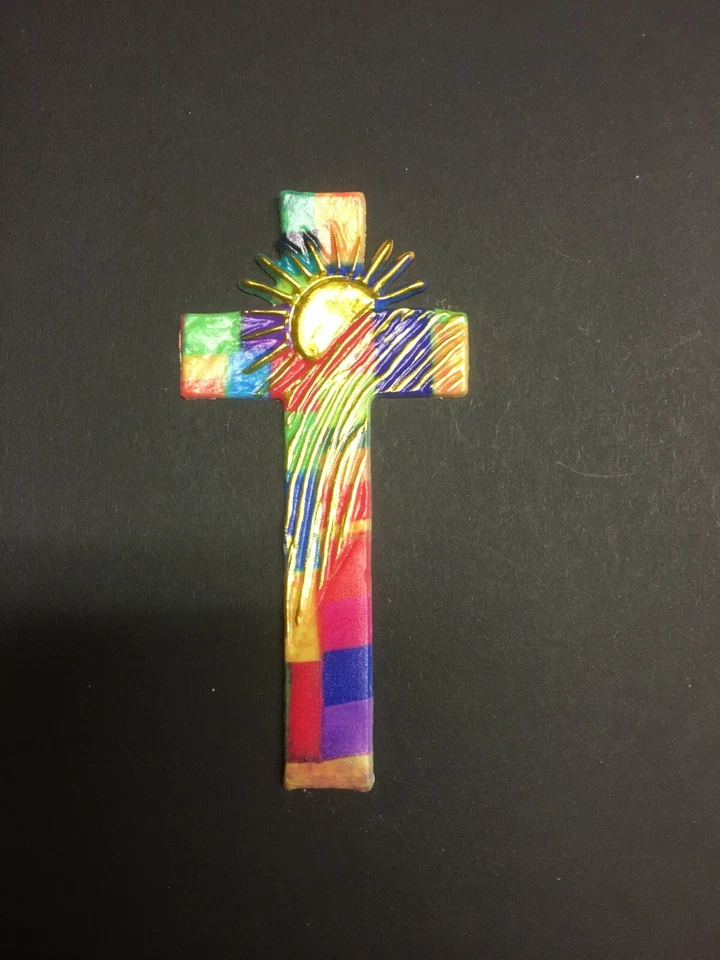 Verzierwachs Kreuz Bunt Sonne gold Kerzenwachs Wachsdekor Borte Wachs Wachskerze