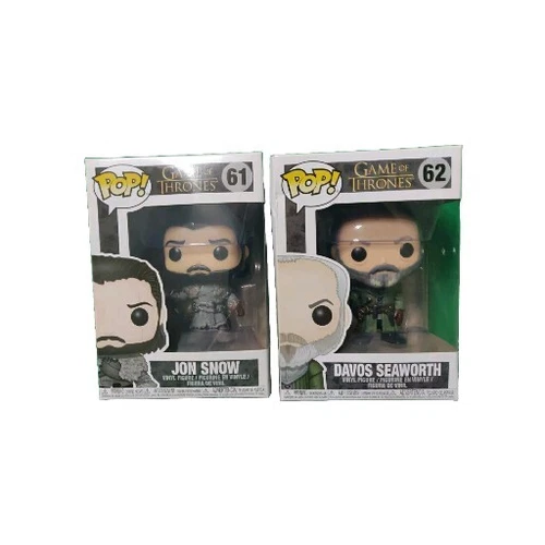 Lot Of 2 Funko Pop! Game Of Thrones -Davos Seaworth #62/Jon Snow #61