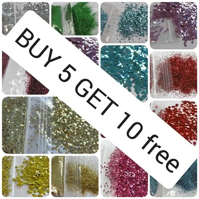 Biodegradable Bio Glitter Chunky Fine Festival Cosmetic Eco Vegan Craft