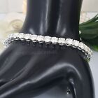 Adjustable Tennis Unisex Bracelet-Great luster 5 Ct Certified 4mm White Diamond