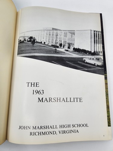 1963 John Marshall High School Yearbook - Richmond, Virginia The Marshallite '63 - Picture 2 of 24
