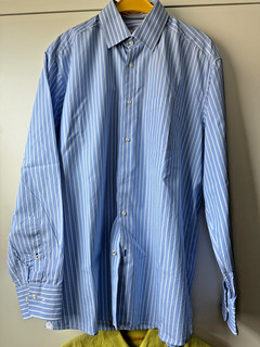 Einhorn Herren Hemd bleu/weiß gestreift Gr. 41