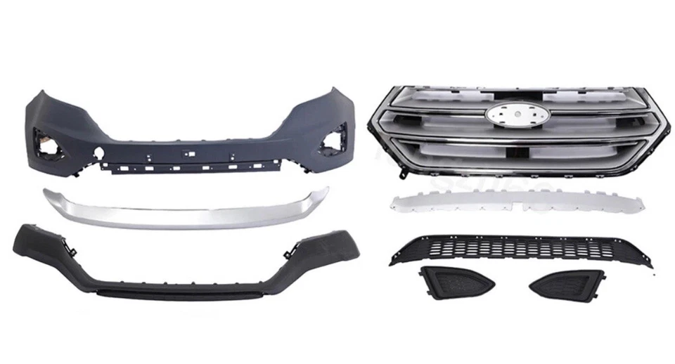 Fits 2015-2018 Ford Ford Edge Front Bumper Cover Assembly Complete w/ Grille - Image 2 of 4