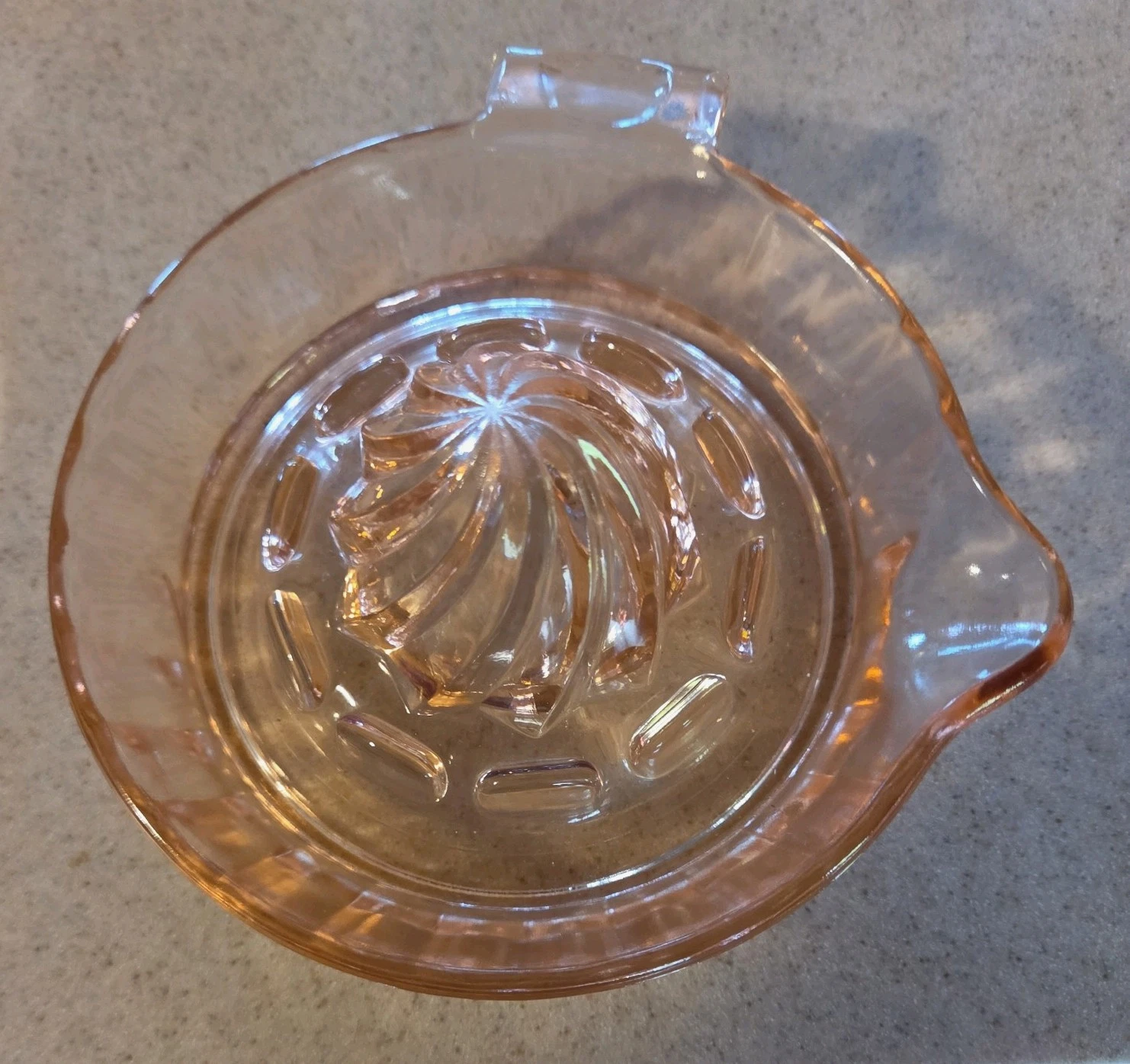 Lovely Vintage Pink Depression Glass Citrus Juicer
Opens in a new window or tab