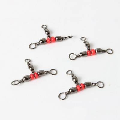  100 stücke Angeln Drei-Wege-Swivels Triple Swivels Line-Steckverbinder