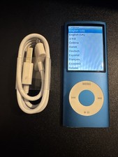 Apple iPod Nano 4th Generation Blue 8 GB Bundle - See Pictures