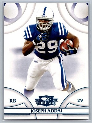 Joseph Addai 2008 Donruss Threads Blue /350 #58