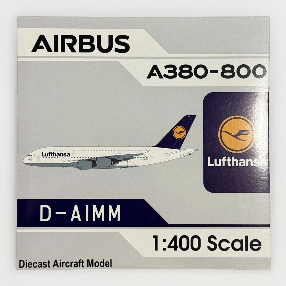 New Aviation400 Lufthansa Airbus A380-800 D-AIMM 1:400 #WB4037