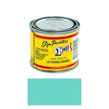 1/4 Pint 1 Shot 149L AQUA Paint Lettering Enamel Pinstriping One Shot