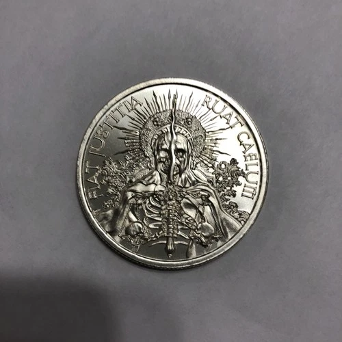 Intaglio 2021 Fiat Justitia Ruat Caelum Let Justice be BU 1 oz Silver Round