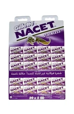 200 Gilette NACET STAINLESS Double Edge Razor Blades Made in Russia Original