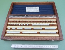 46 Endmaße Endmaßkasten 1-100mm G1 Parallel Endmaßsatz Endmaß Parallelendmaß N12