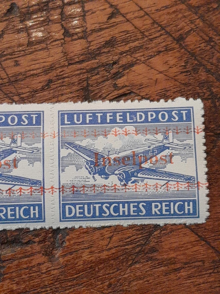 DR Inselpost Kreta, rot, postfrisch 3er Streifen, durchstochen, geprüft - Bild 4 von 4