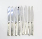 Towle Rambler Rose Sterling Silver Handle, Set of 8 Modern Hollow Knives