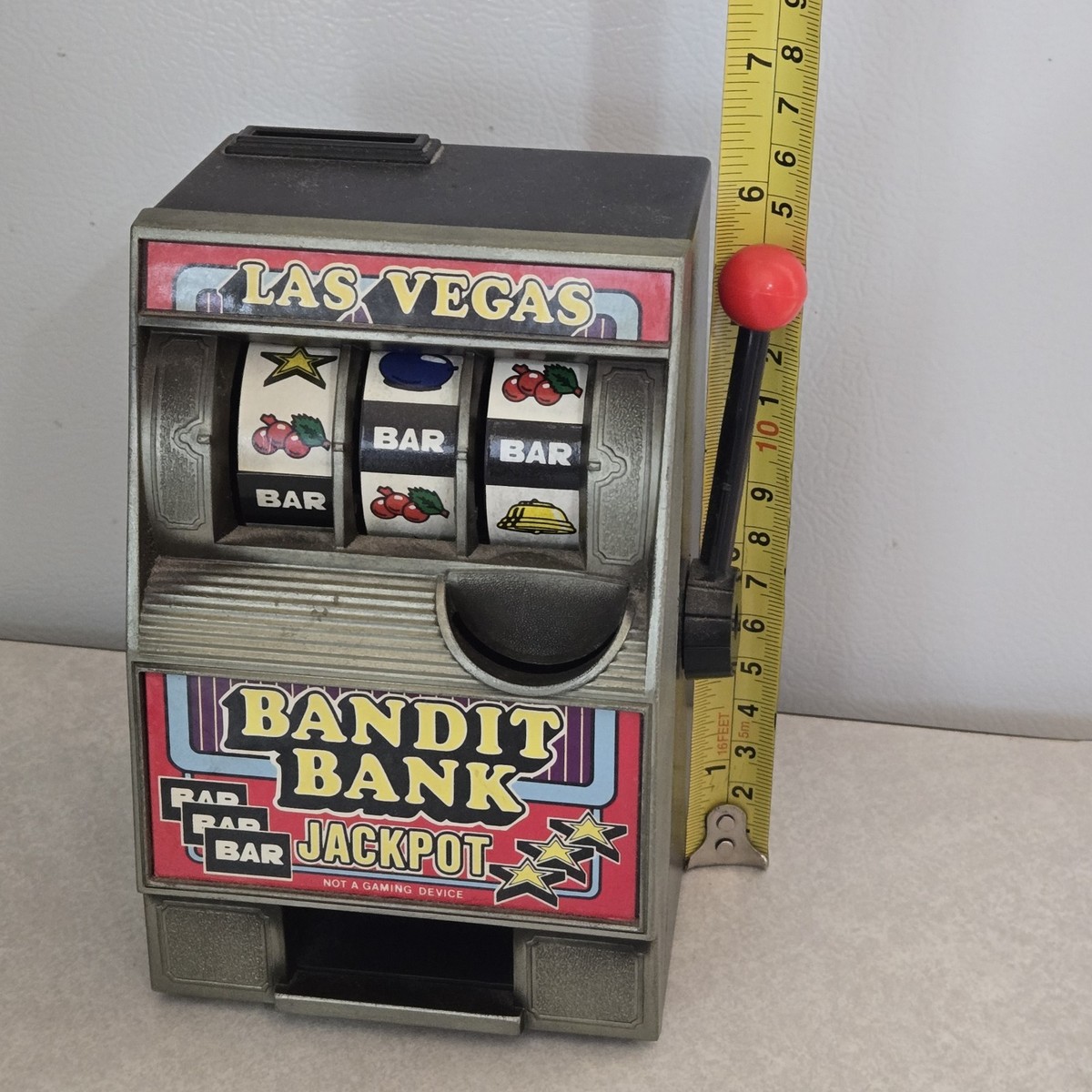 Vegas Bandit スロットマシン Bandit Slot Machine Bank Toy One Armed Casino Slots Spinner Las
