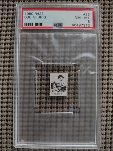 Lou Gehrig #35 1950 R423 card